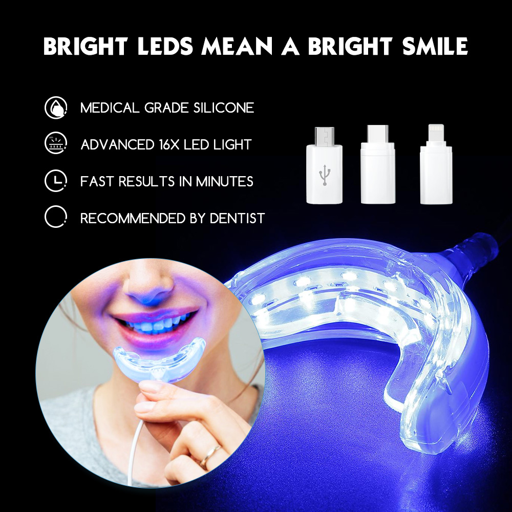 Teeth Whitening Charcoal - Luxsmile Đèn LED Thông Minh Làm