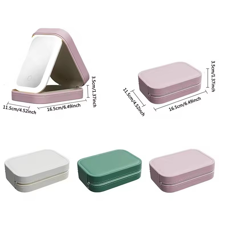Smart LED Makeup Case With Mir - đánh giá và giá Led Mouth Tray