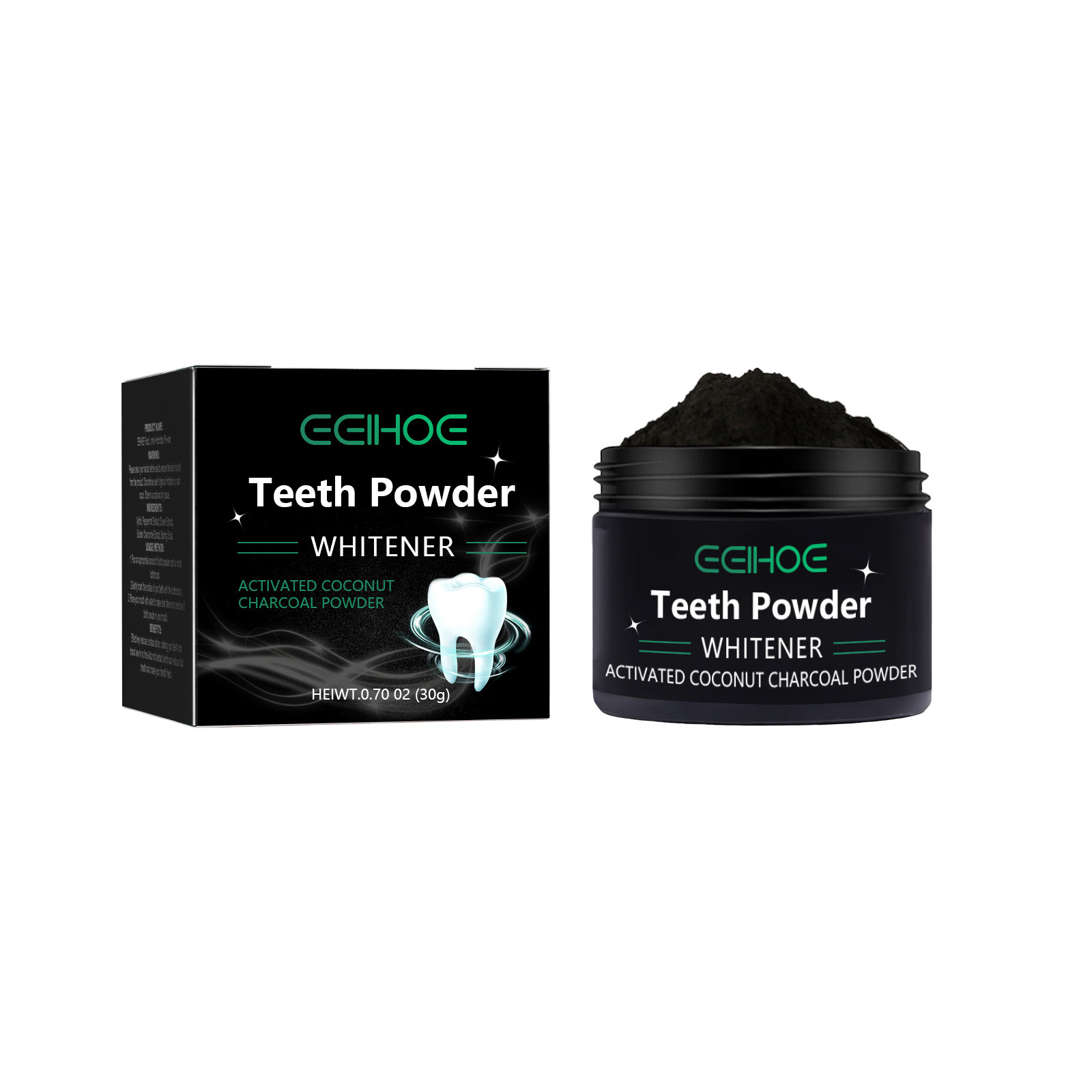 EELHOE Charcoal Powder for Tee - đánh giá và giá Teeth Whitening Charcoal