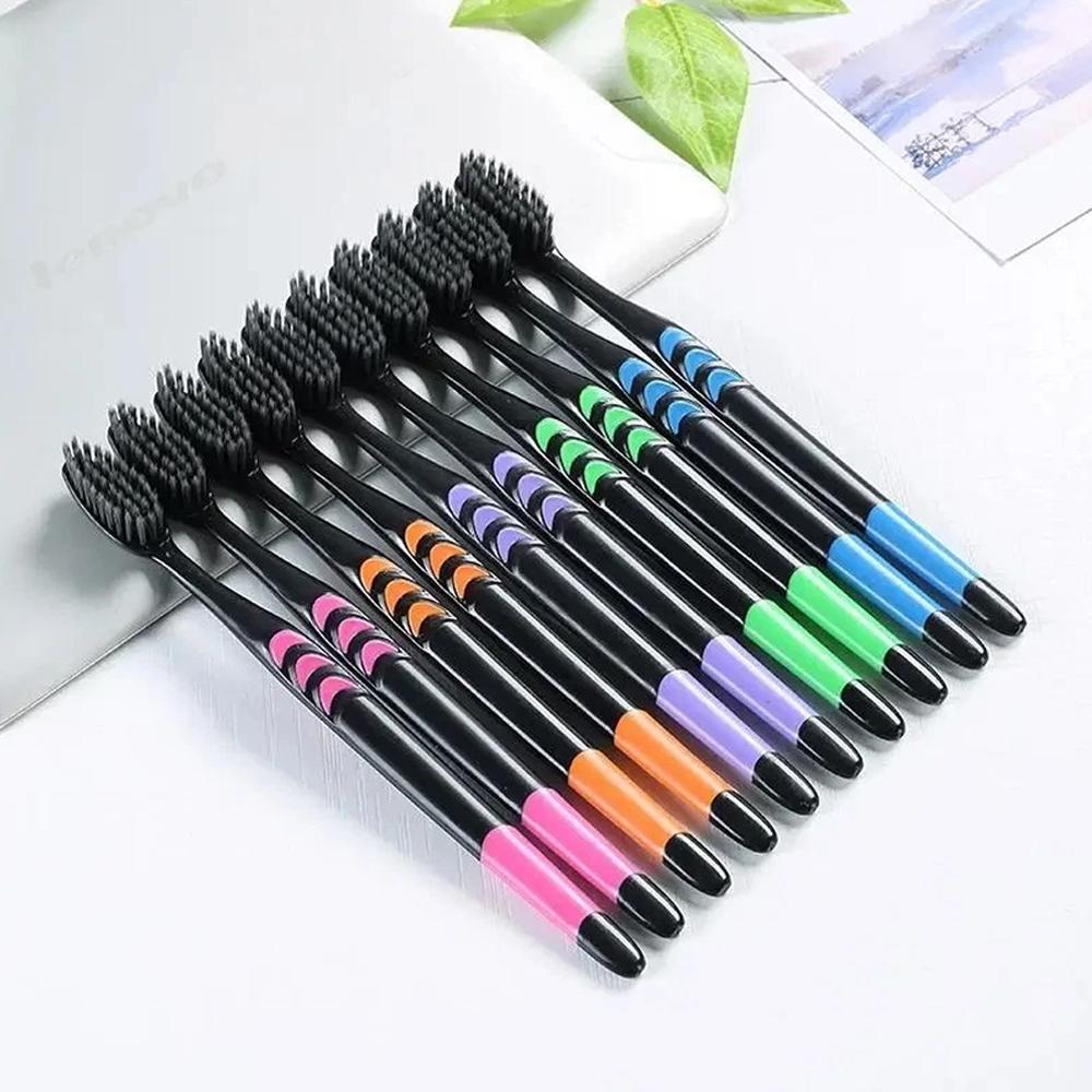 10PCS Toothbrush Natural Bambo - đánh giá và giá Teeth Whitening Charcoal