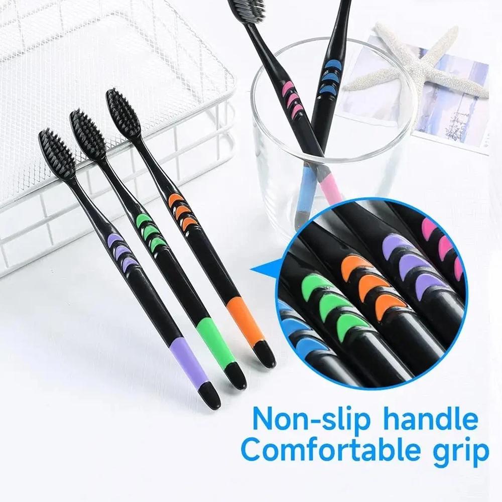 10PCS Toothbrush Natural Bambo - đánh giá và giá Teeth Whitening Charcoal
