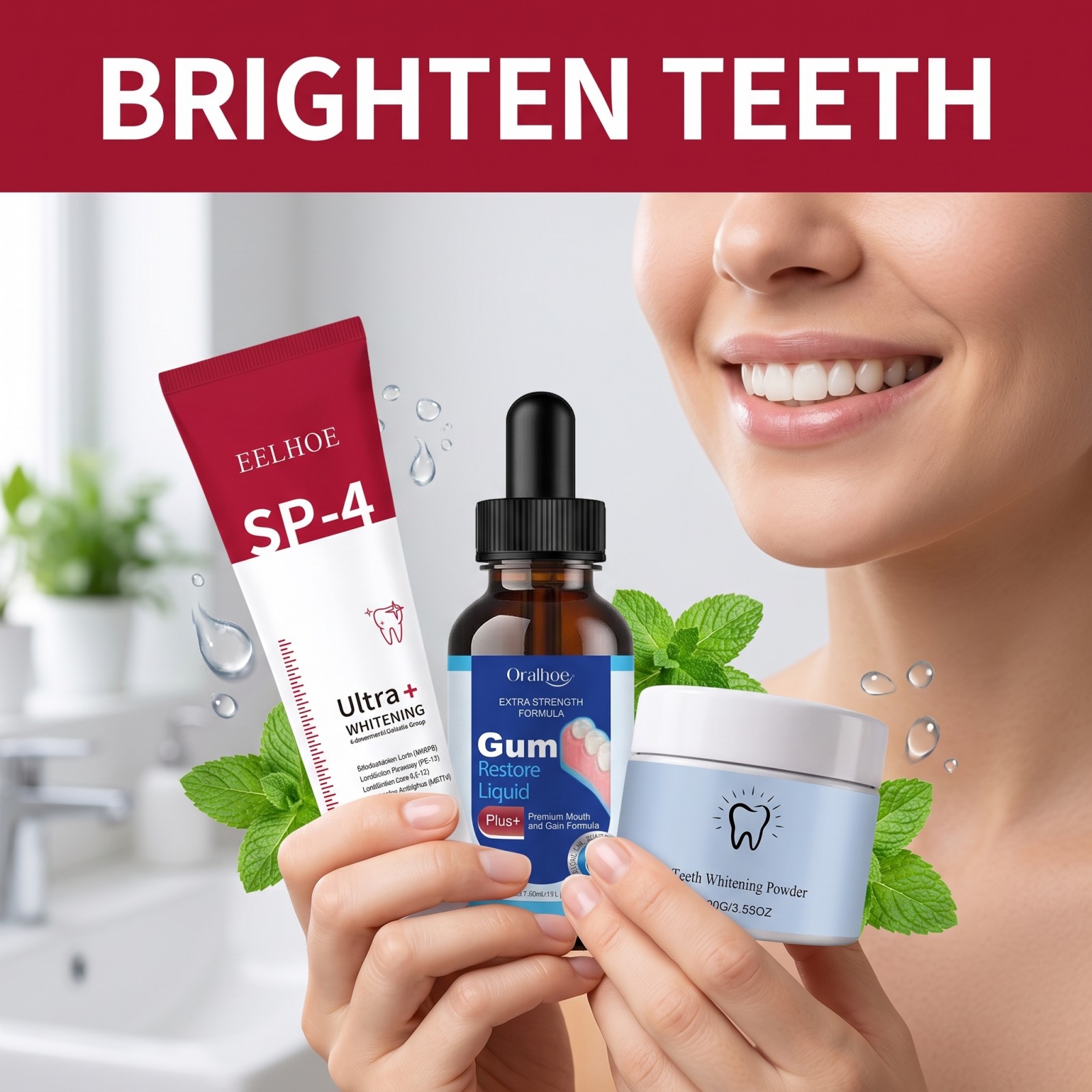 Oral Care Combo Set Whitening  - đánh giá và giá Teeth Whitening Instant