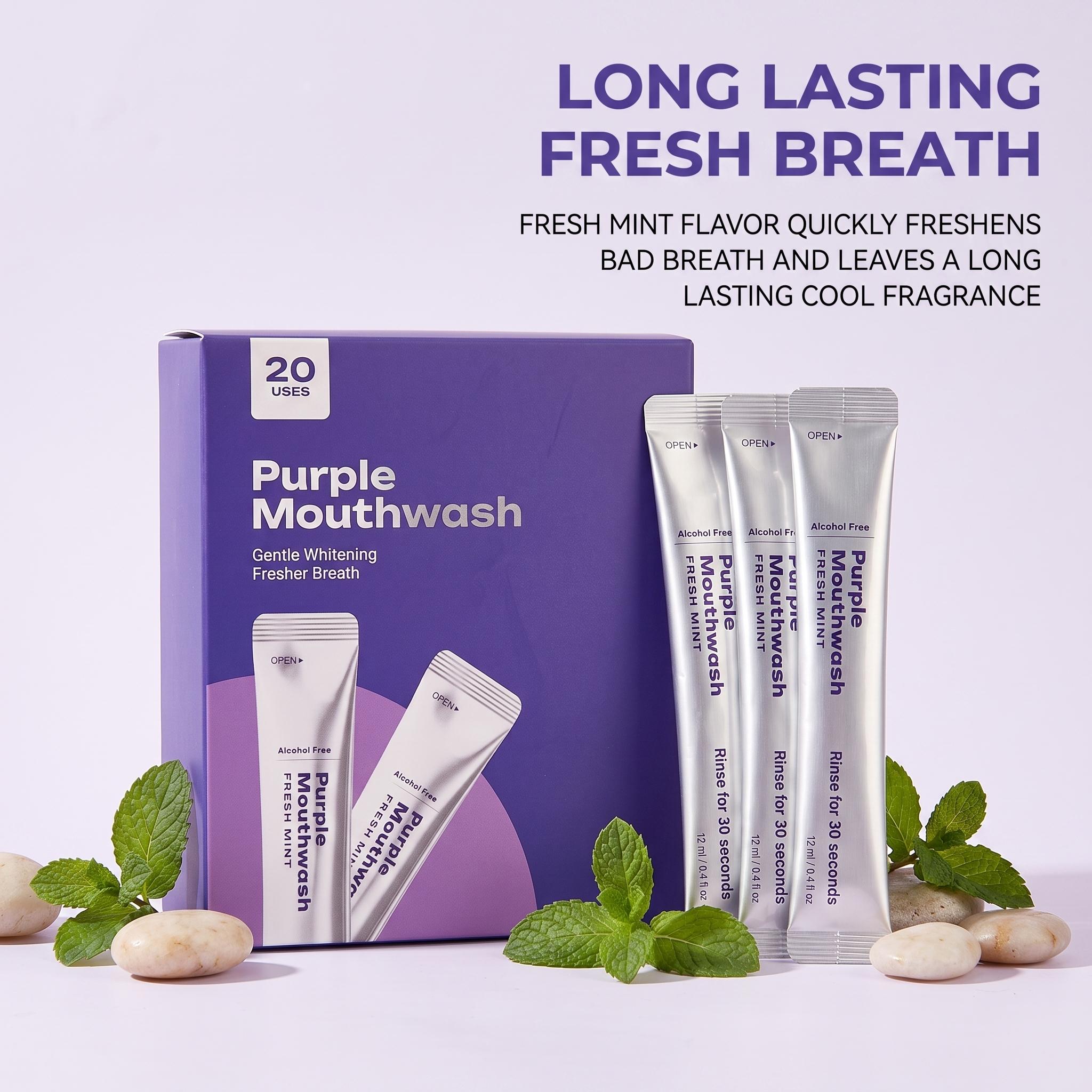 20Pack Purple Mouthwash For Te - đánh giá và giá Teeth Whitening Xylitol