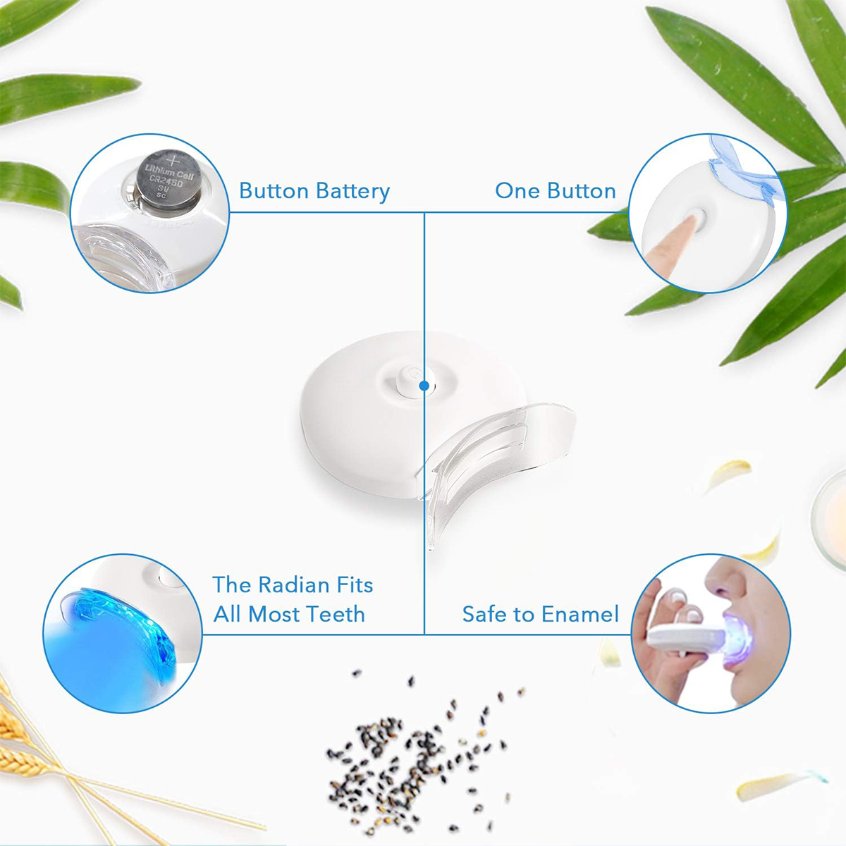 Teeth Whitening Kit - 5X LED L - đánh giá và giá Led Mouth Tray