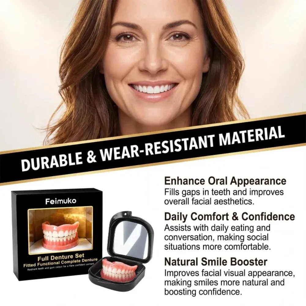 Full Set Dentures Fake Teeth B - đánh giá và giá Teeth Whitening Instant