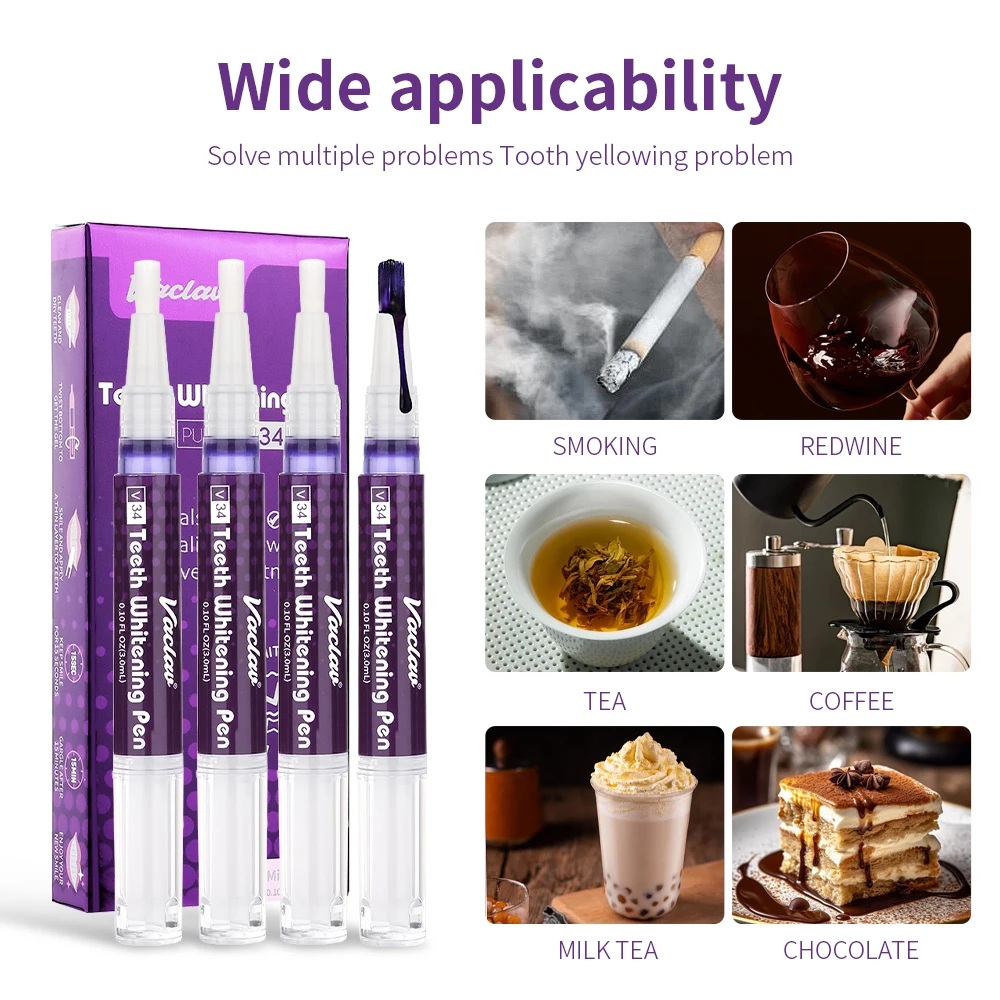 Vaclav V34 Purple teeth whiten - đánh giá và giá Teeth Whitening Instant