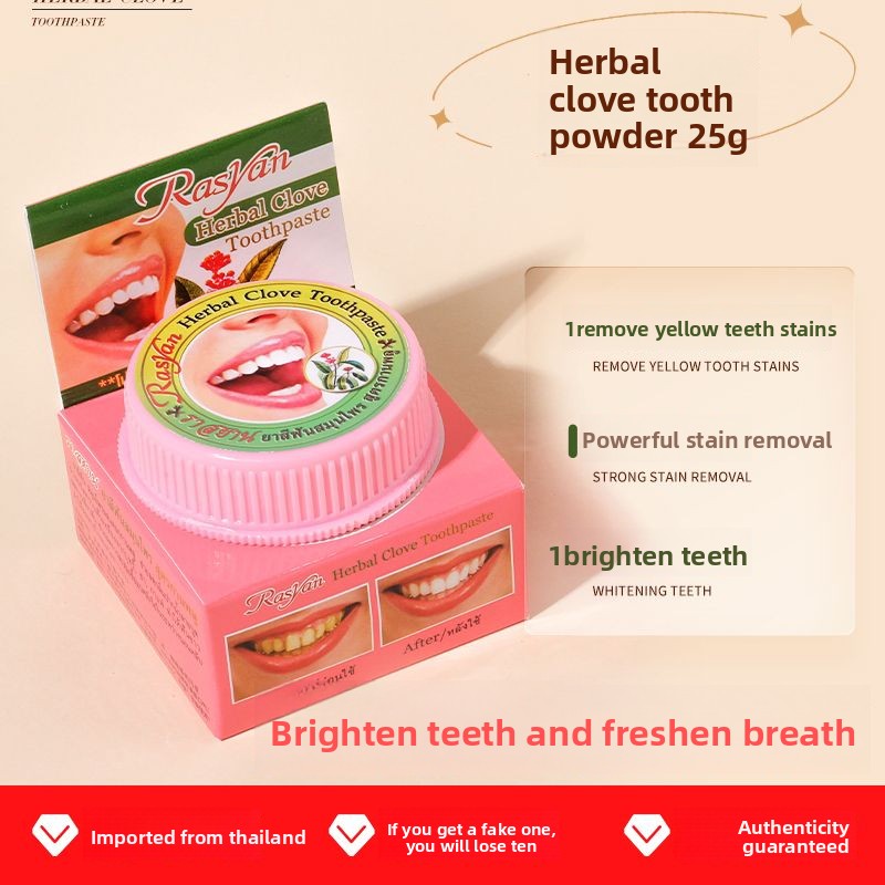Thai Clove/coconut Tooth Powde - đánh giá và giá Teeth Whitening Instant
